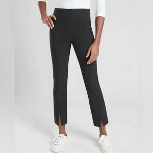 Athleta Wander Slim Straight Crop Pants With Split Hem Size 10